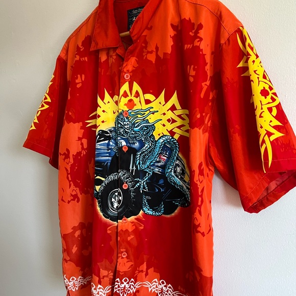 Vintage Truck Dragon Flame Shirt / Large / Urban Rags / UR - Picture 6 of 7